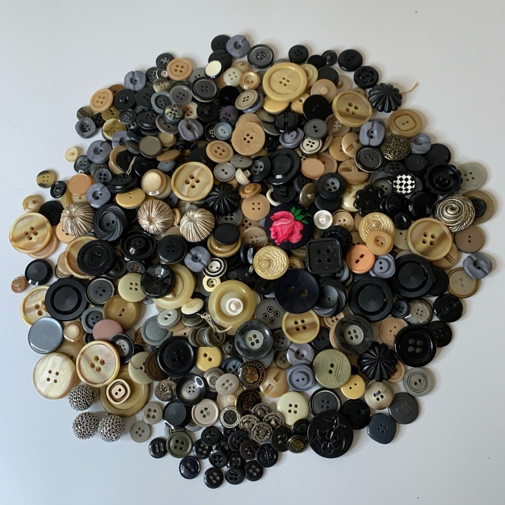 Assorted Vintage Button Collection